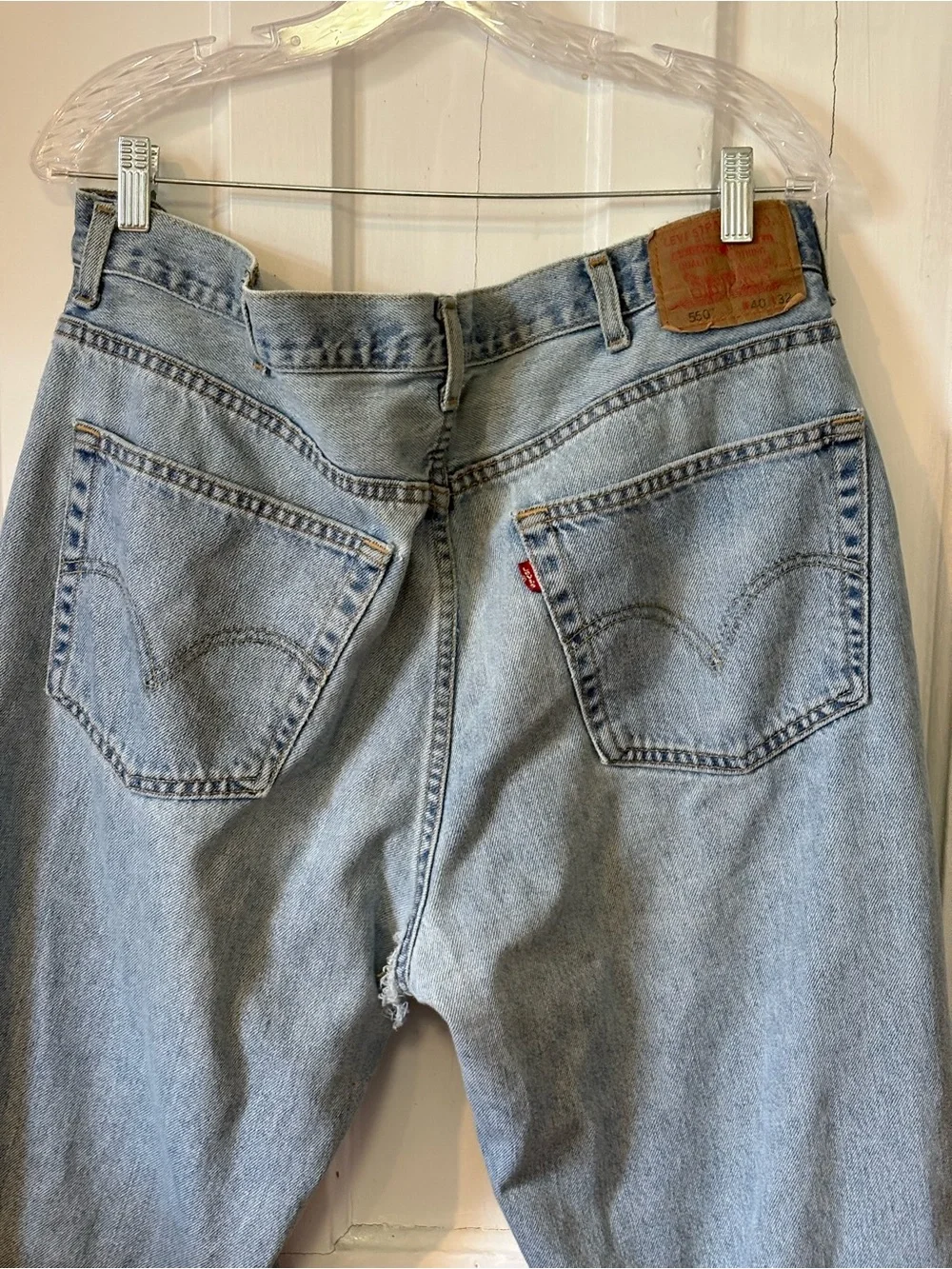 Levi's Light Blue Men's 550 Relaxed Jeans 40x32